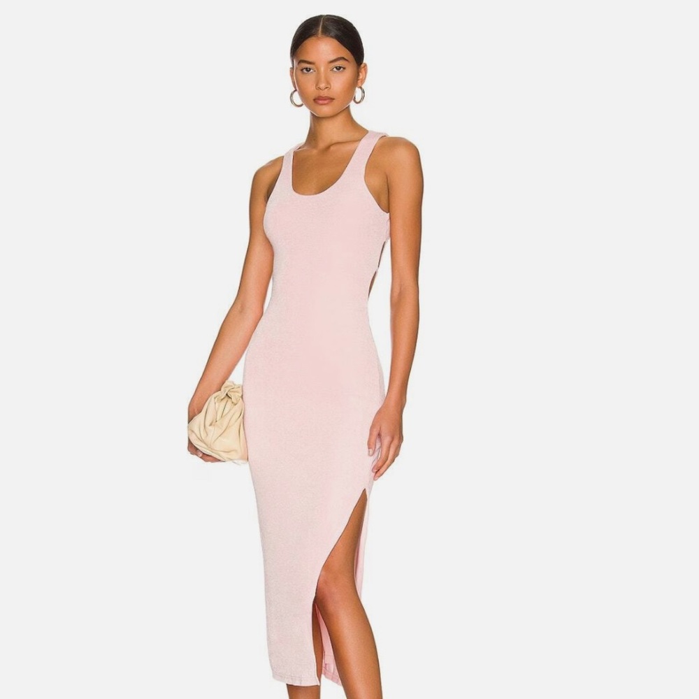 Revolve All The Ways midi pink dress